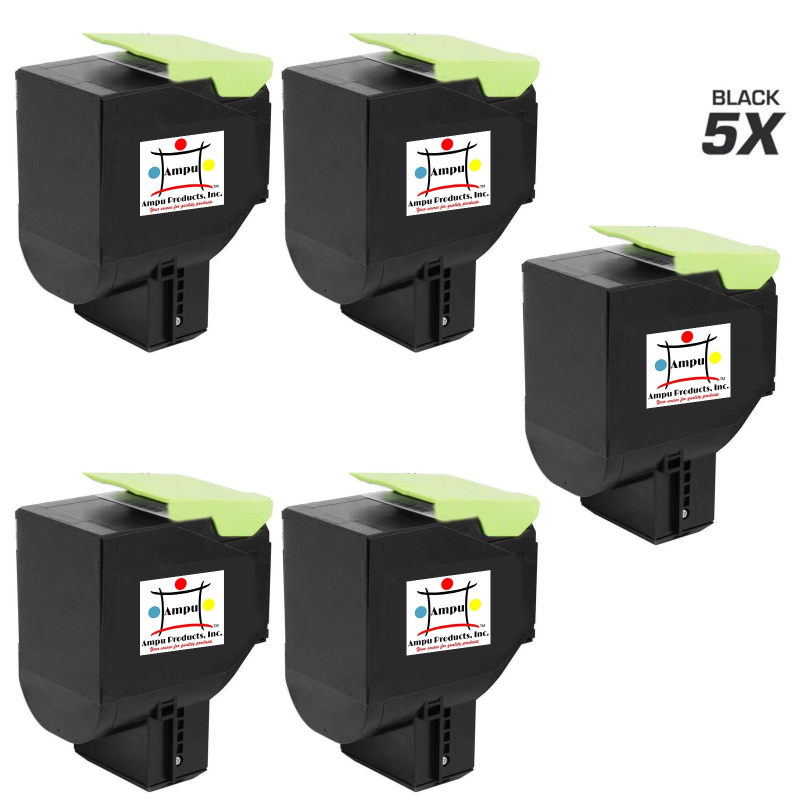 LEXMARK 70C1HK0 (COMPATIBLE) 5 PACK