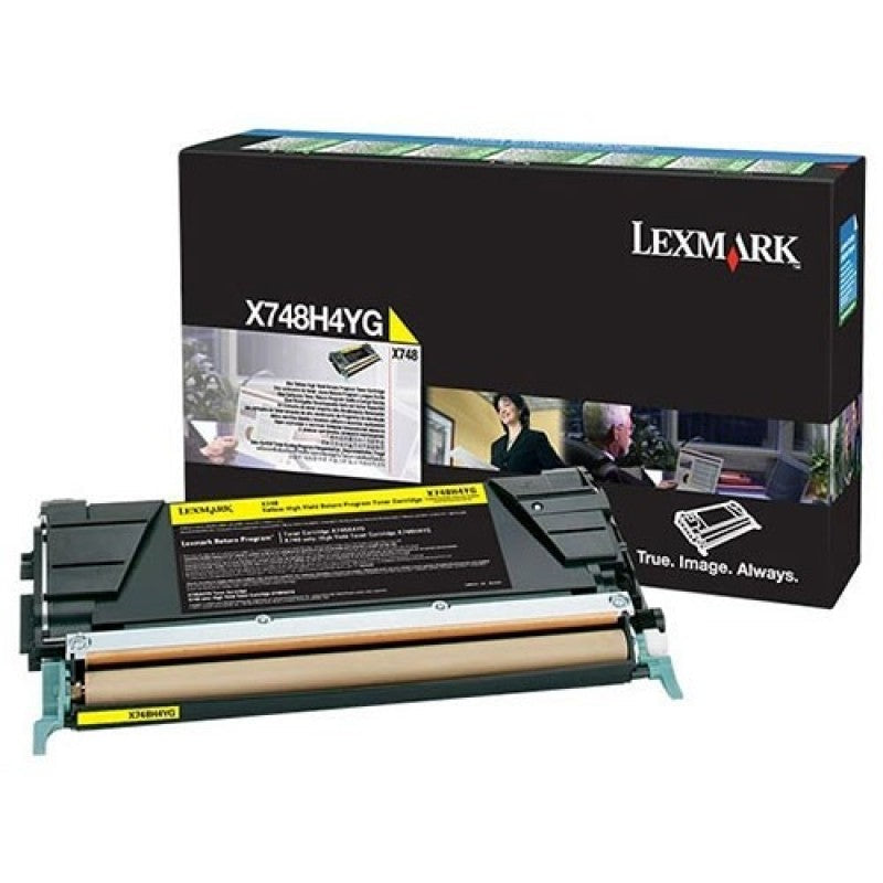GENUINE LEXMARK X748H4YG YELLOW TONER CARTRIDGE