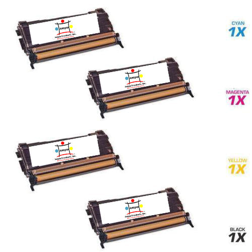 LEXMARK 1) C746H1KG, 1) C746A1CG, 1) C746A1MG, 1) C746A1YG (COMPATIBLE) 4 PACK