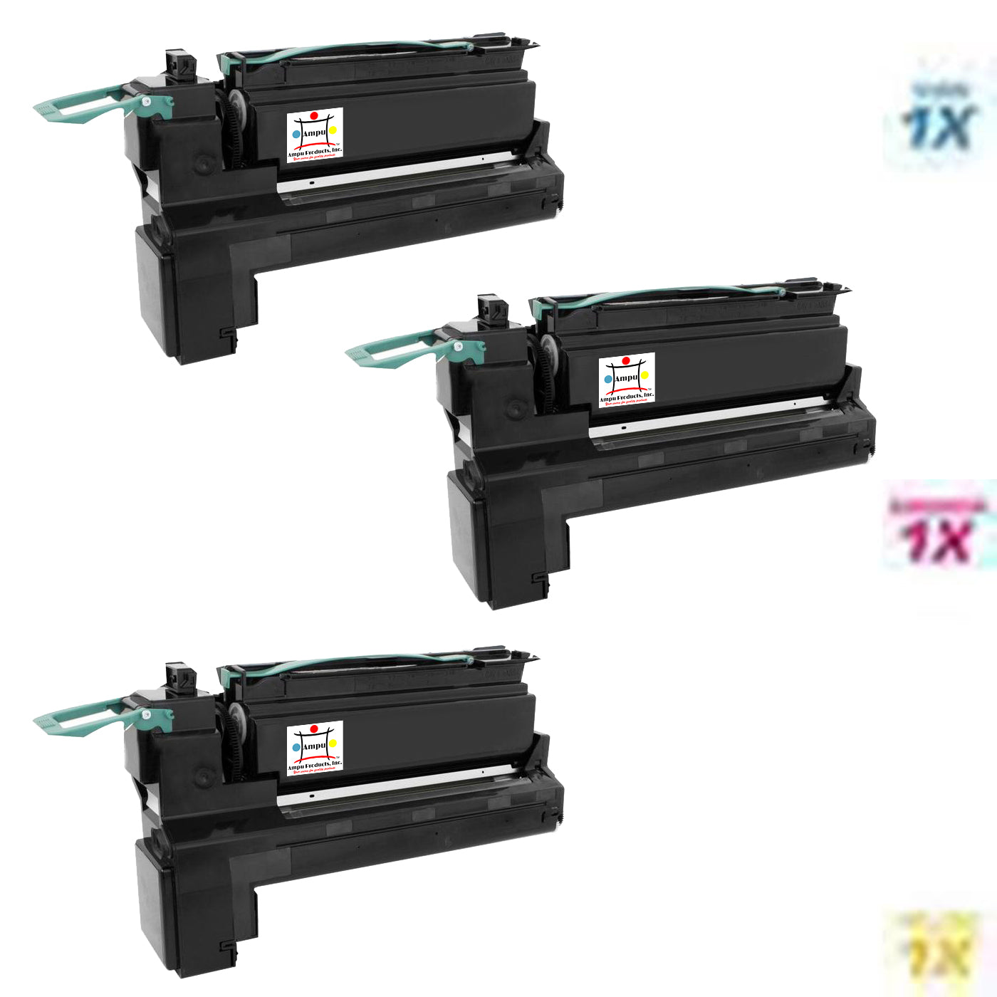 LEXMARK 1) X792X1CG, 1) X792X1MG, 1) X792X1YG (COMPATIBLE) 3 PACK