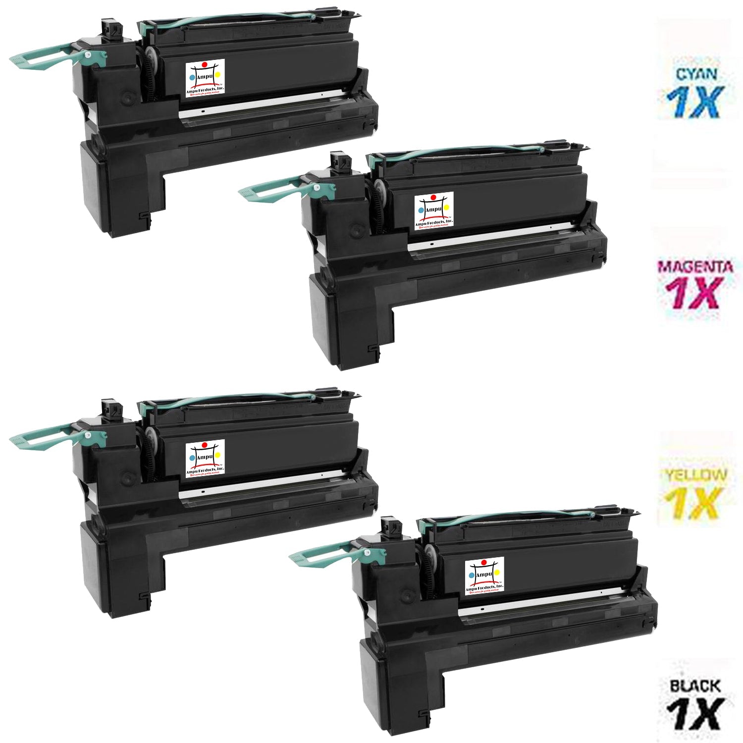 LEXMARK 1) X792X1KG, 1) X792X1CG, 1) X792X1MG, 1) X792X1YG (COMPATIBLE) 4 PACK