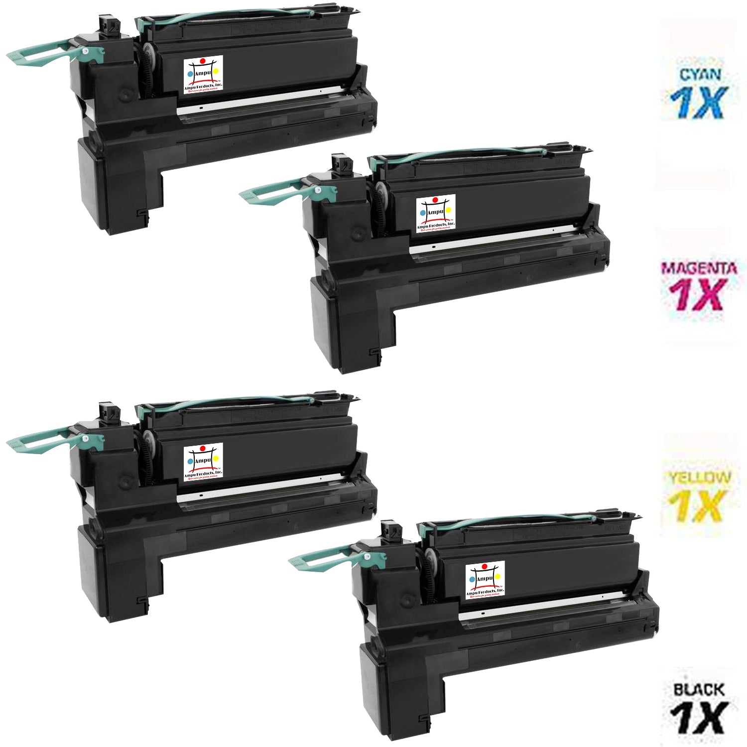 LEXMARK 2) X792X1KG, 1) X792X1CG, 1) X792X1MG, 1) X792X1YG (COMPATIBLE) 5 PACK