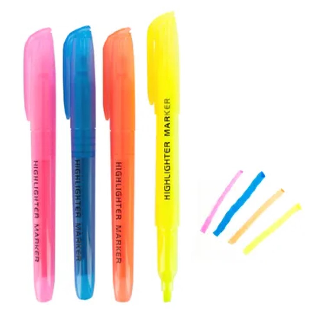 or402 quick drying chisel tip highlighters set