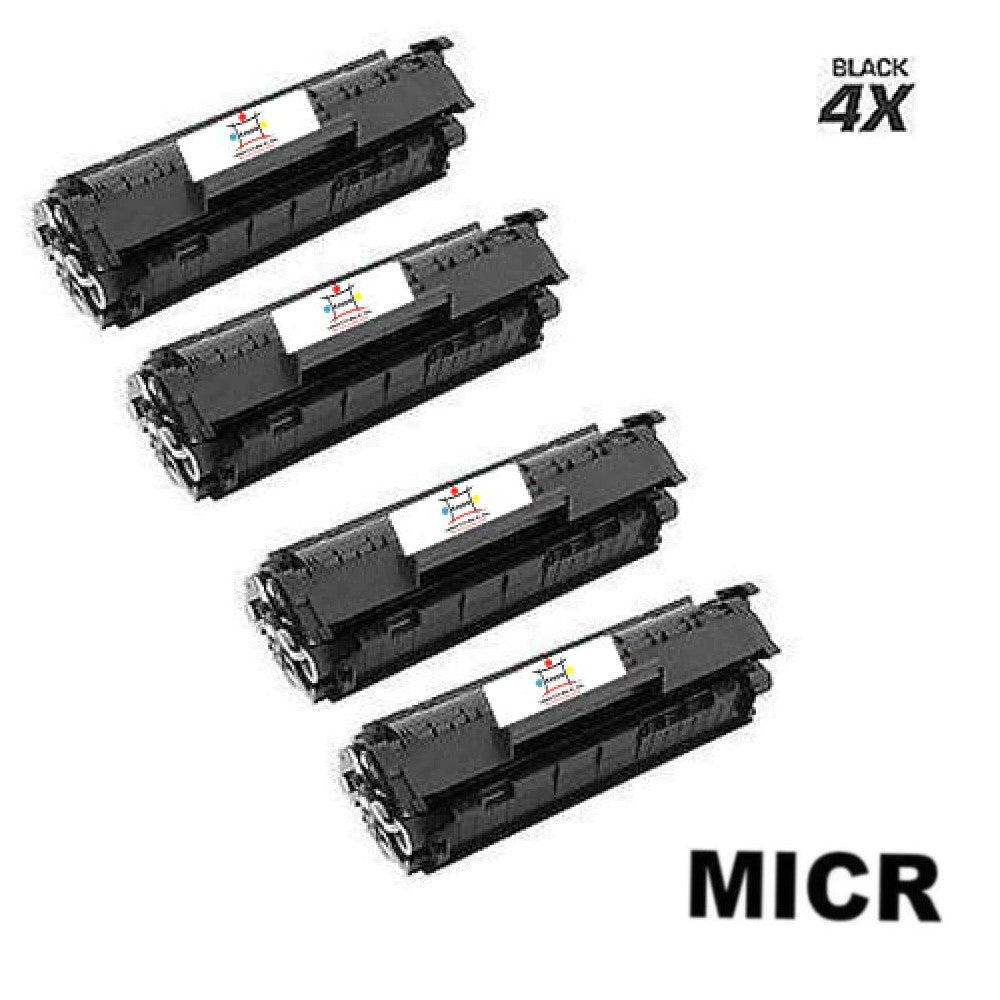 Ampuproducts Compatible Toner Cartridge Replacement For HP Q2612A (12A) Black (2K YLD) 4-Pack (W/Micr)