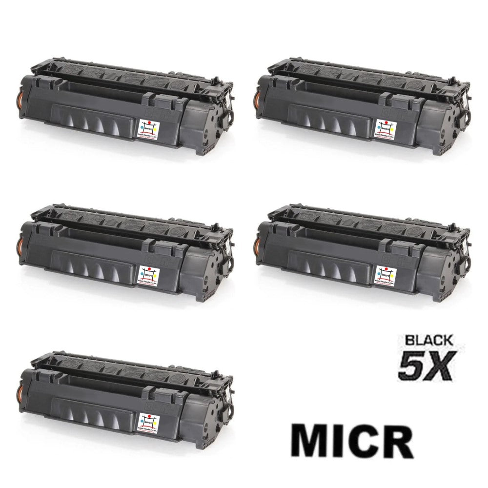 Ampuproducts Compatible Toner Cartridge Replacement For HP Q5949A (Q7553A, 49A) Black (2.5K YLD) 5-Pack (W/Micr)