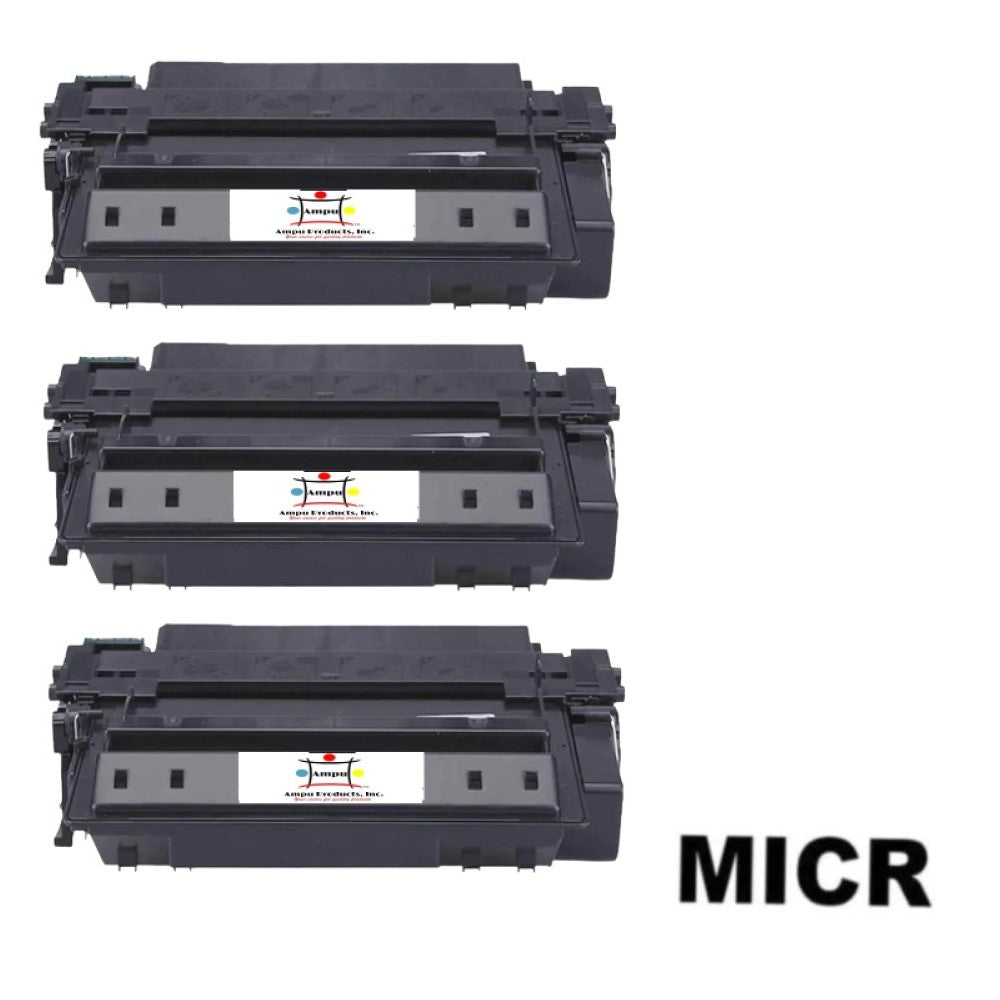 Ampuproducts Compatible Toner Cartridge Replacement for HP Q7551X (51X) High Yield Black (13K YLD) 3-Pack (W/Micr)