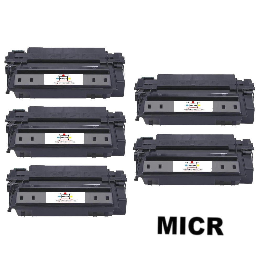 Ampuproducts Compatible Toner Cartridge Replacement for HP Q7551X (51X) High Yield Black (13K YLD) 5-Pack (W/Micr)