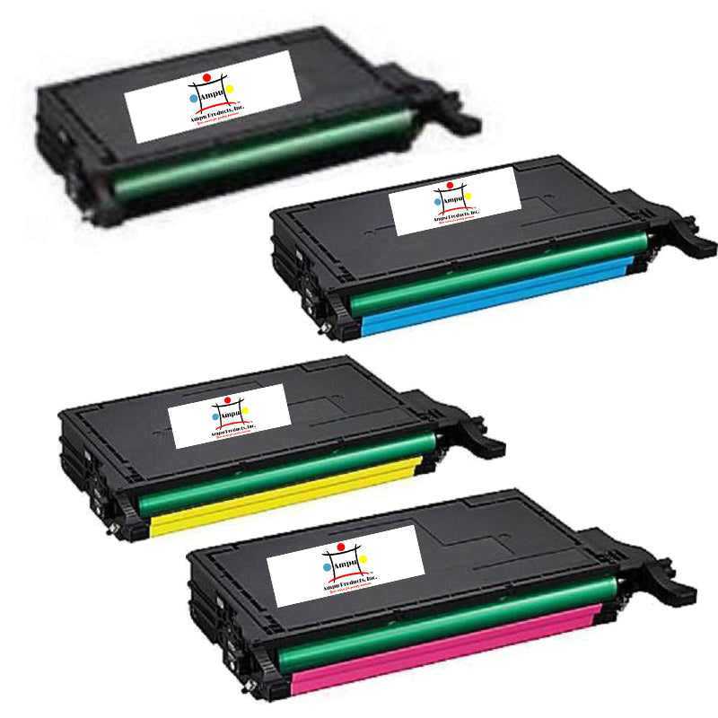 Compatible Toner Cartridge Replacement For SAMSUNG CLT-C508L, CLT-M508L, CLT-Y508L, CLT-K508L (CLTK508L, CLTC508L, CLTM508L, CLTY508L) Cyan, Yellow, Magenta, Black (5K YLD- Black, 4K YLD-Color) 4-Pack