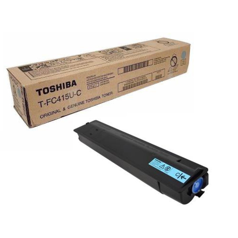 GENUINE  TOSHIBA TFC415UC (T-FC415U-C) TONER CARTRIDGE (Cyan)