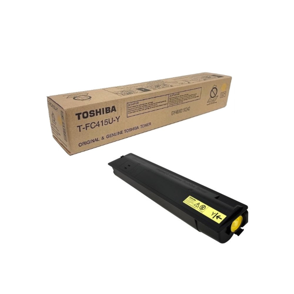 GENUINE TOSHIBA TFC415UY (T-FC415U-Y) TONER CARTRIDGE (Yellow)