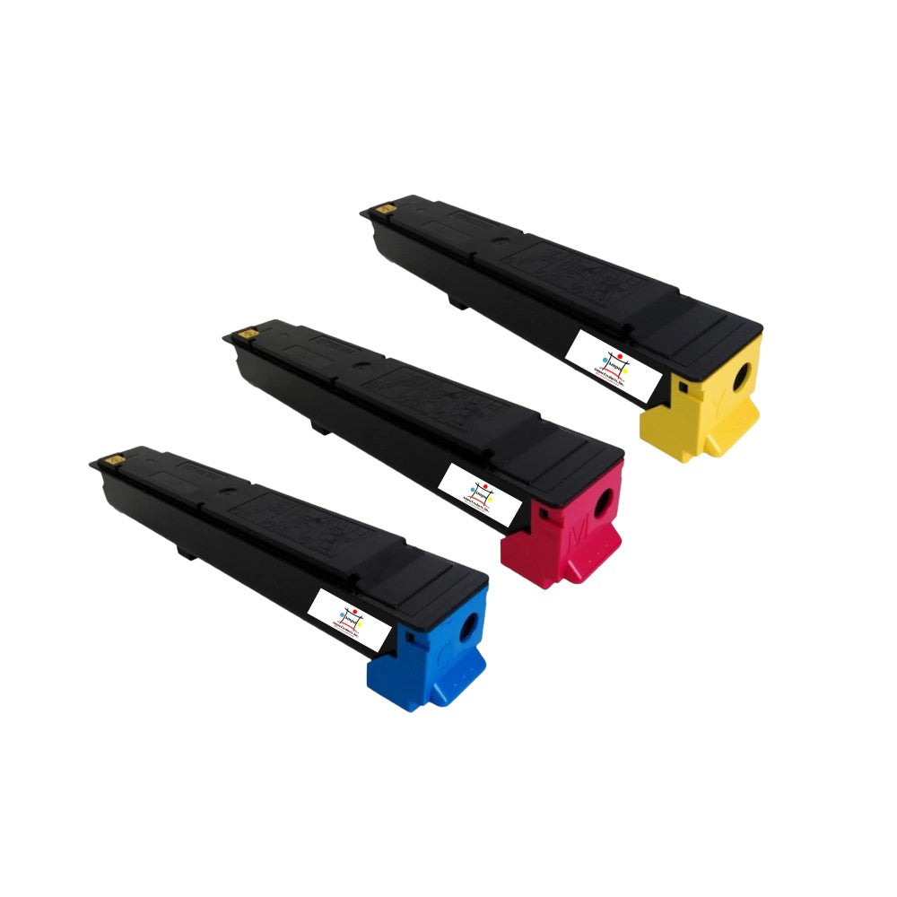 Ampuproducts Compatible Toner Cartridge Replacement for Copystar 1T02R4CUS0; 1T02R4BUS0; 1T02R4AUS0 (TK-5197C; TK-5197M; TK-5197Y) Cyan; Magenta; Yellow (3-Pack)