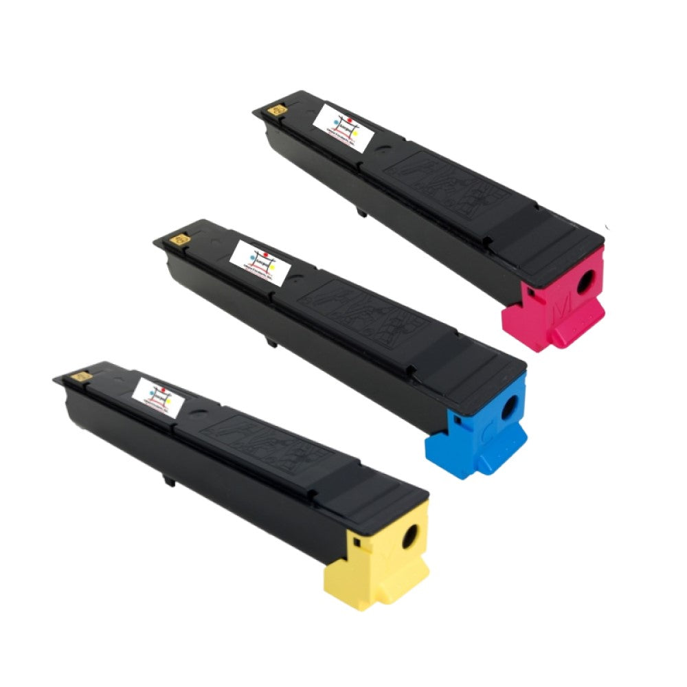 Ampuproducts Compatible Toner Cartridge Replacement for Copystar 1T02R6AUS0; 1T02R6BUS0; 1T02R6CUS0 (TK-5217Y; TK-5217C; TK5217M) Yellow, Cyan, Magenta (3-Pack)