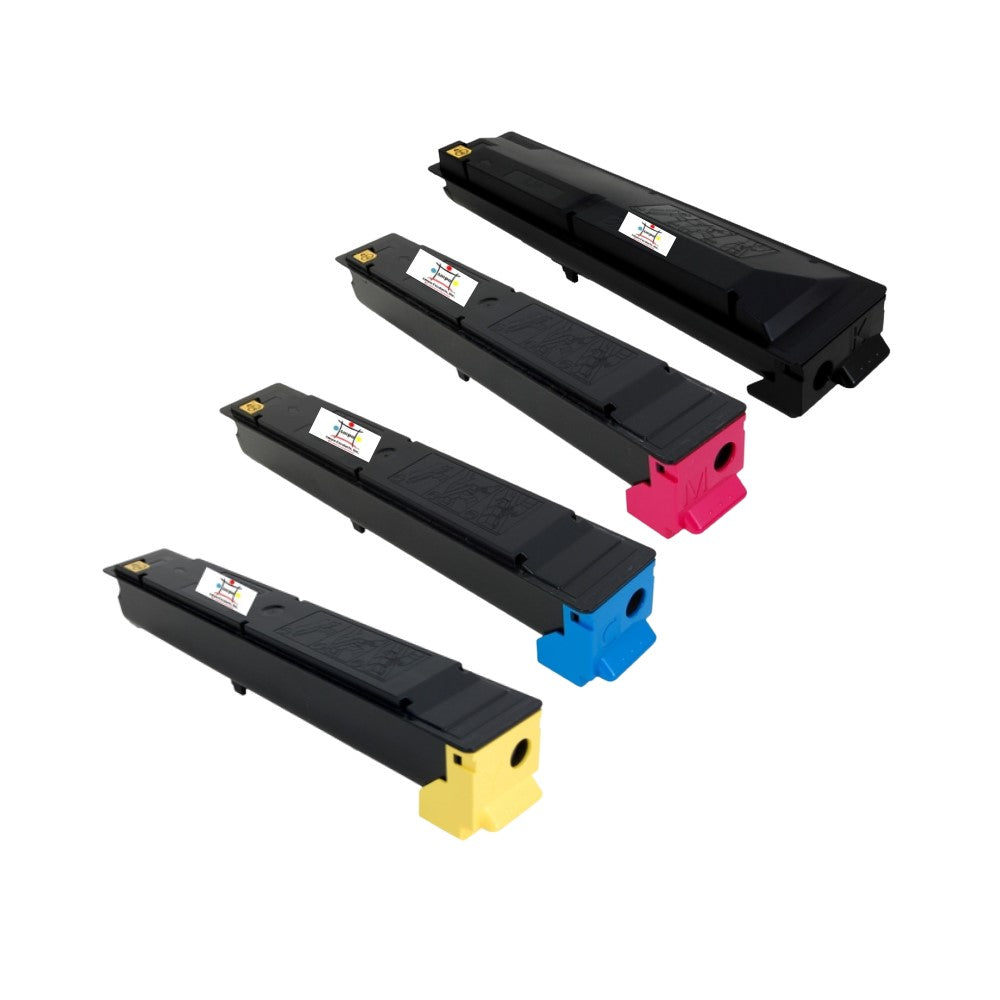 Ampuproducts Compatible Toner Cartridge Replacement for Copystar 1T02R6AUS0; 1T02R6BUS0; 1T02R6CUS0; 1T02R60US0 (TK-5217Y; TK-5217C; TK-5217M; TK-5217K) Yellow, Cyan, Magenta, Black (4-Pack)