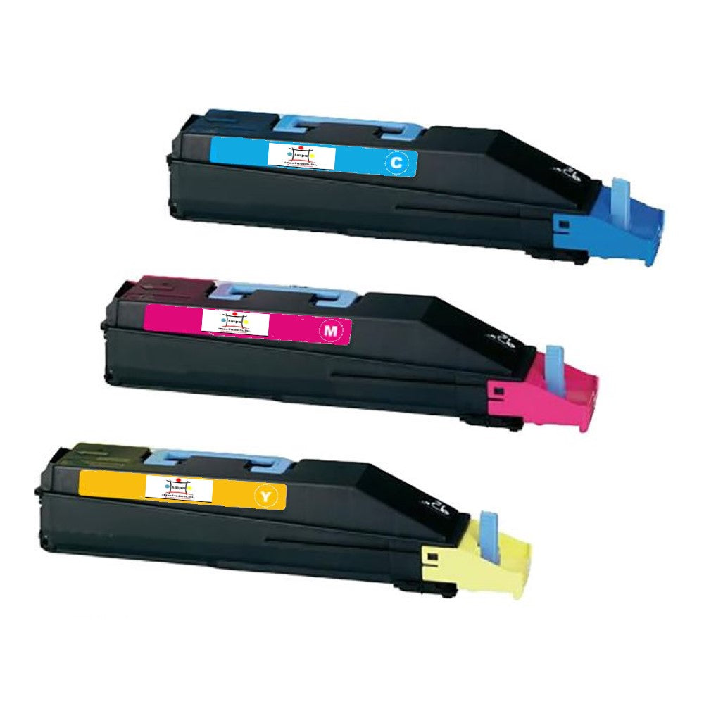 Ampuproducts Compatible Toner Cartridge Replacement for Copystar TK867C; TK867M; TK867Y (TK-867C; TK-867Y; TK-867M) Cyan, Magenta, Yellow (3 Pack)