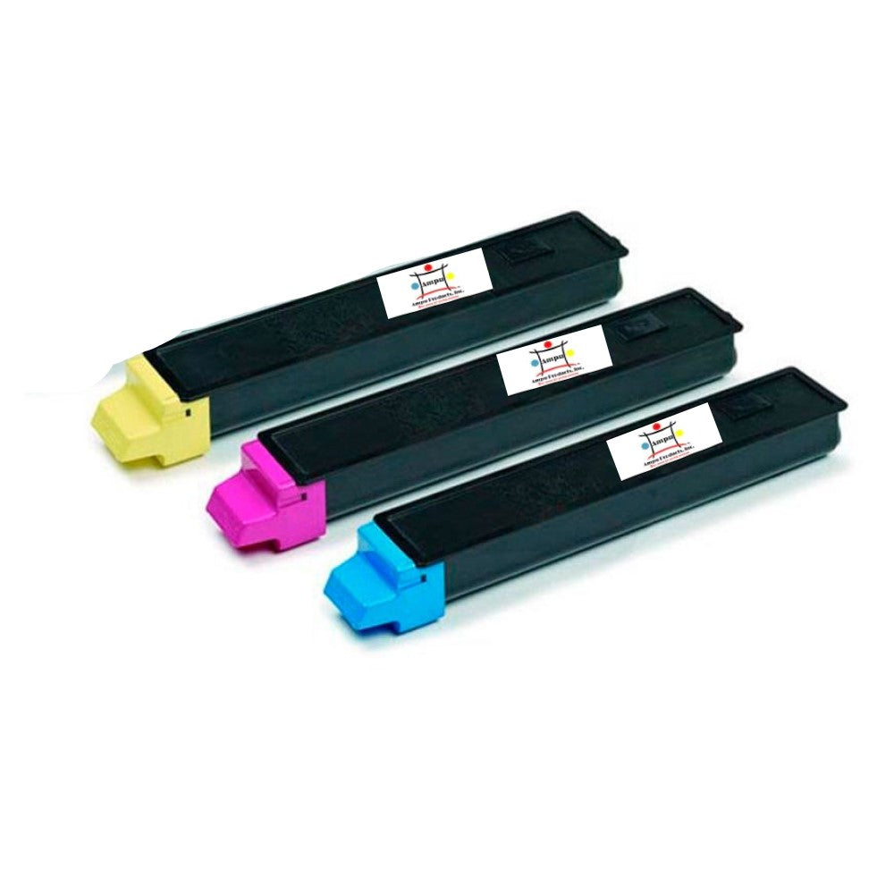 Ampuproducts Compatible Toner Cartridge Replacement for Copystar TK897C; TK897Y; TK897M (TK-897C; TK-897M; TK-897Y) Cyan, Magenta, Yellow (3 Pack)