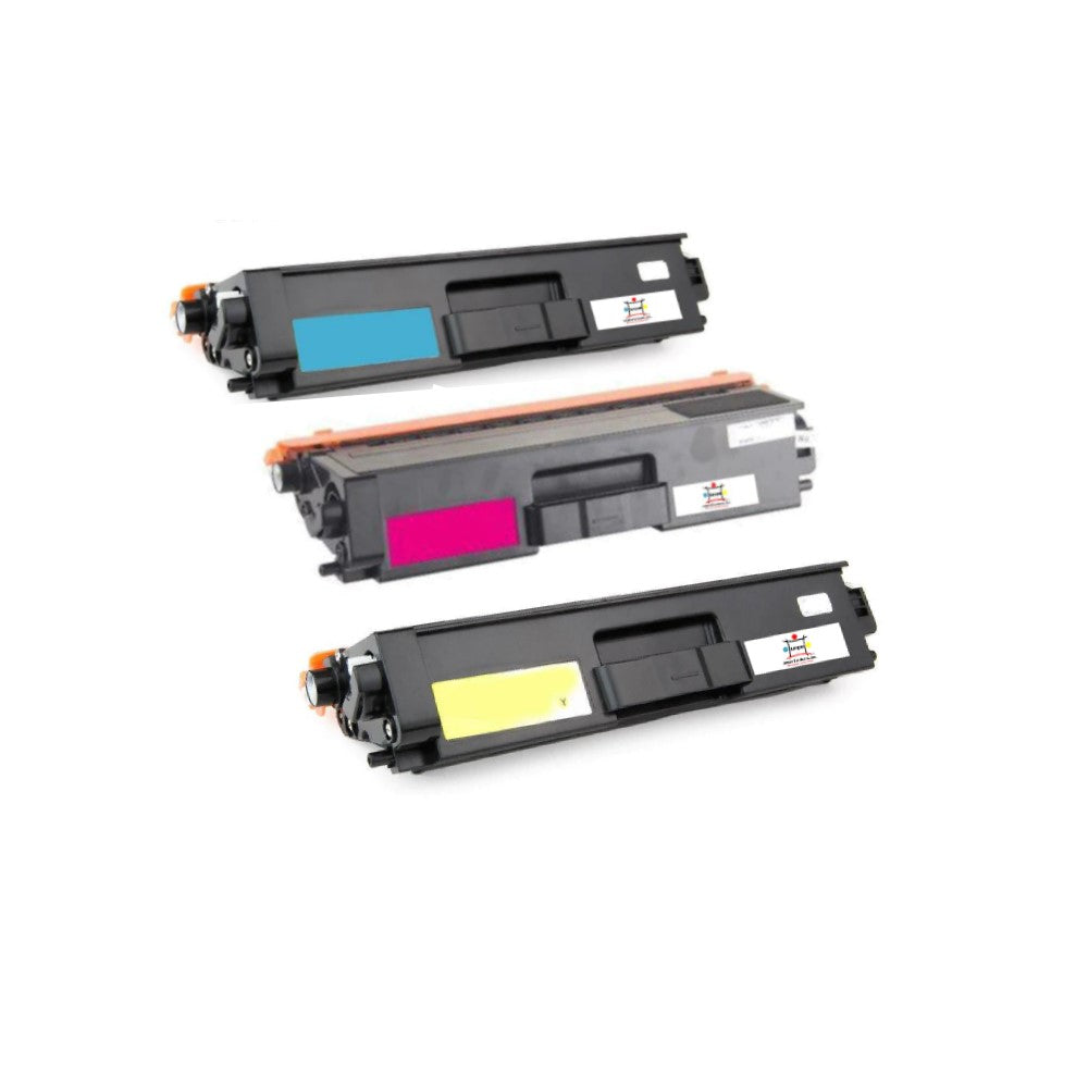 Ampuproducts Compatible Toner Cartridge Replacement for BROTHER TN336C, TN336M, TN336Y (TN-336C, TN-336M, TN-336Y) High Yield Cyan, Magenta, Yellow (3-Pack)