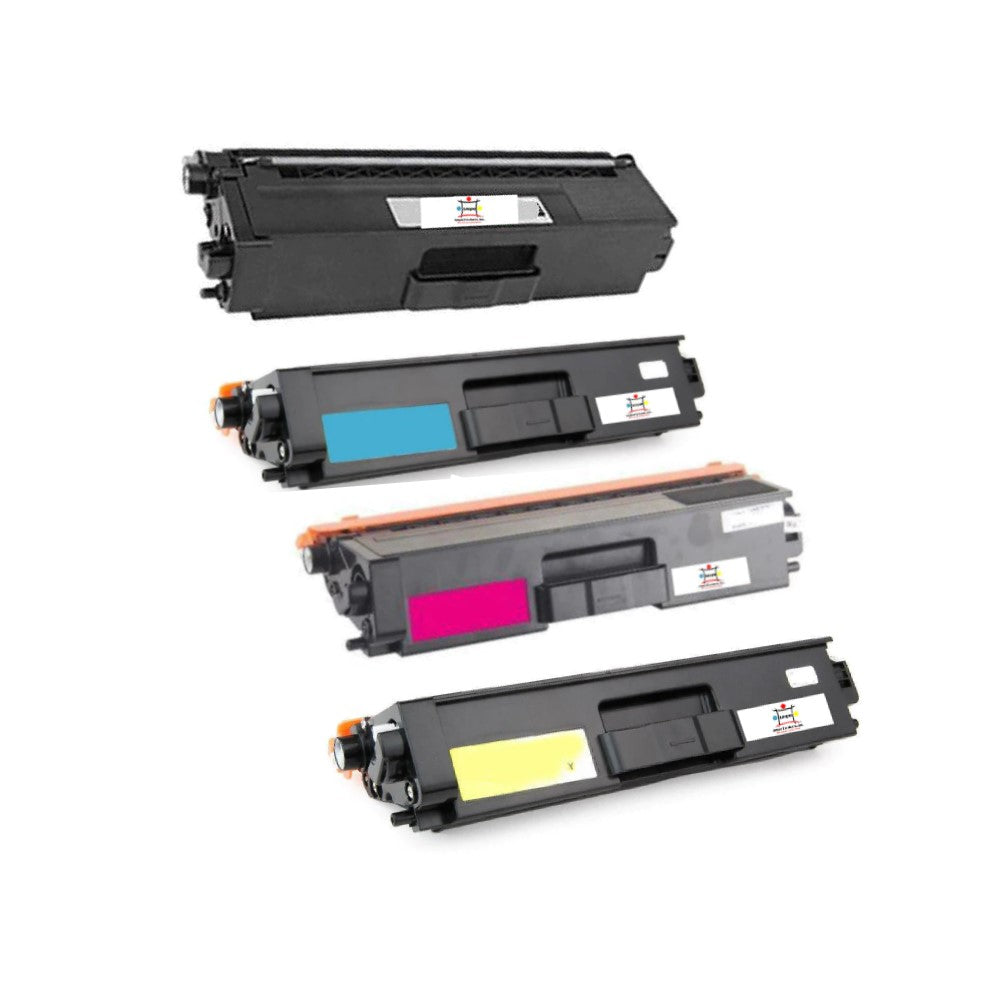 Ampuproducts Compatible Toner Cartridge Replacement for BROTHER TN336BK, TN336C, TN336M, TN336Y (TN-336BK, TN-336C, TN-336M, TN-336Y) High Yield Black, Cyan, Magenta, Yellow (4-Pack)