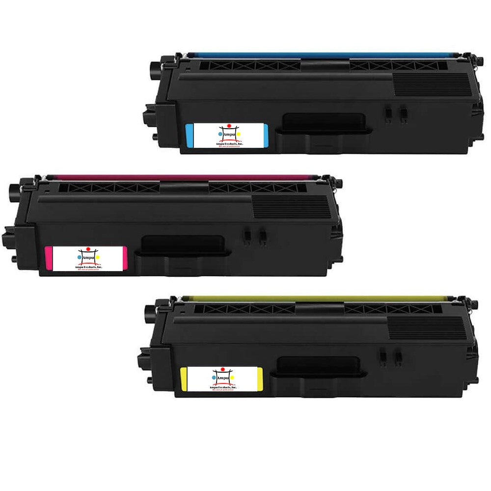 Ampuproducts Compatible Toner Cartridge Replacement for BROTHER TN339C, TN339Y, TN339M (TN-339C, TN-339Y, TN-339M) Super High Yield Cyan, Magenta, Yellow (6K YLD Each) 3-Pack