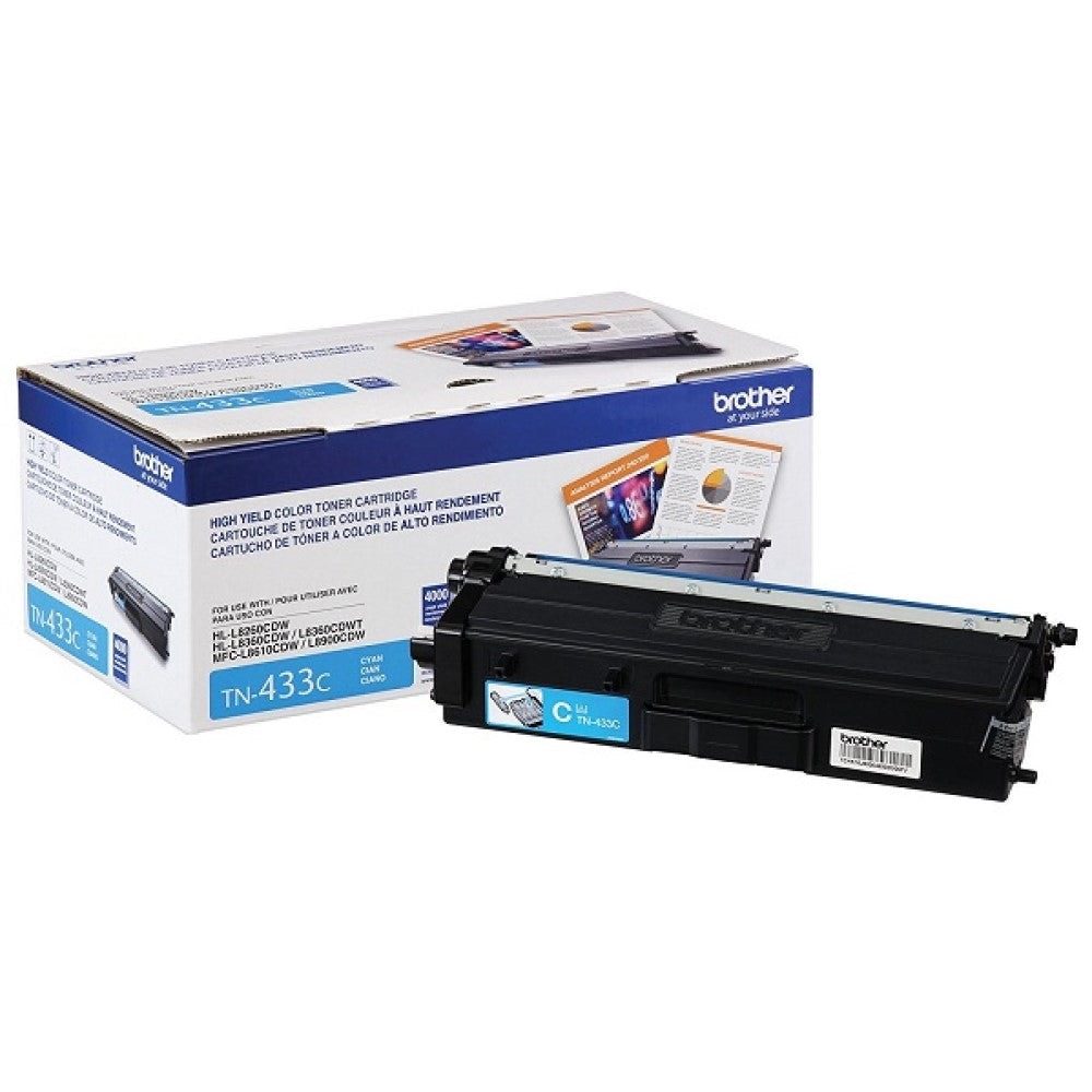 GENUINE BROTHER TN433C TONER CARTRIDGE