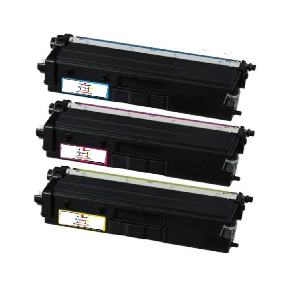 Ampuproducts Compatible Toner Cartridge Replacement for BROTHER TN436C, TN436M, TN436Y (TN-436C, TN-436M, TN-436Y) Super High Yield Cyan, Magenta, Yellow (3-Pack)