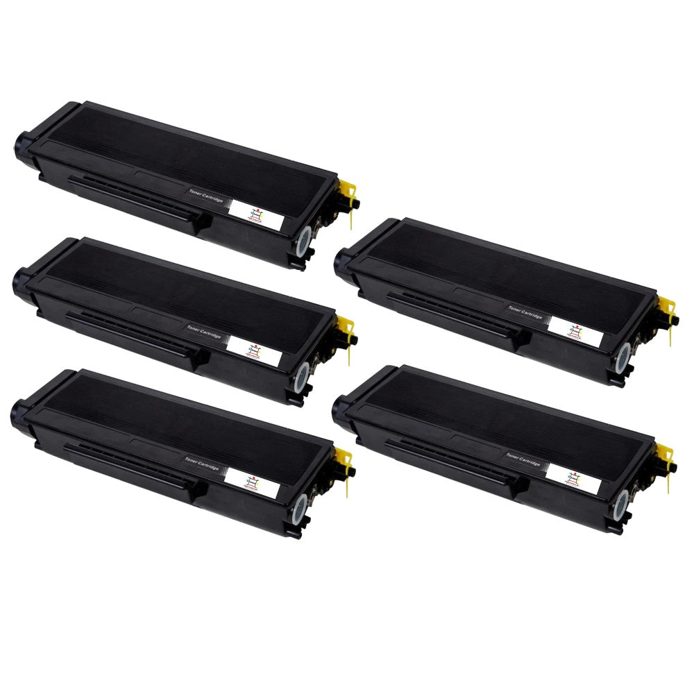 Ampuproducts Compatible Toner Cartridge Replacement for BROTHER TN580 (TN-580) High Yield Black (5-Pack)