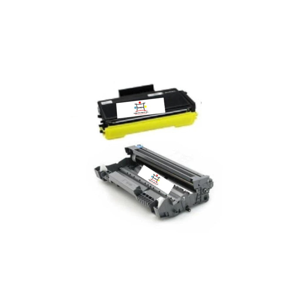 Ampuproducts Compatible Toner Cartridge and Drum Unit Replacement for BROTHER 2) TN580/ 1) DR520 (TN-580, DR-520) 2 PACK