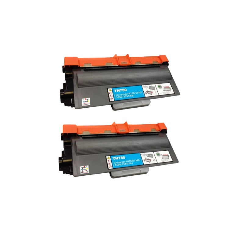 Ampuproducts Compatible Toner Cartridge Replacement for BROTHER TN750 (TN-750) High Yield Black (2-Pack)