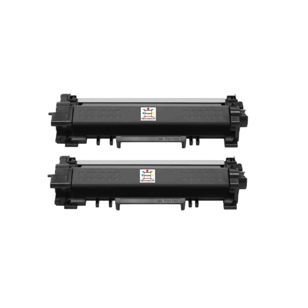 Ampuproducts Compatible Toner Cartridge Replacement for BROTHER TN760 (TN-760) High Yield Black (2-Pack)