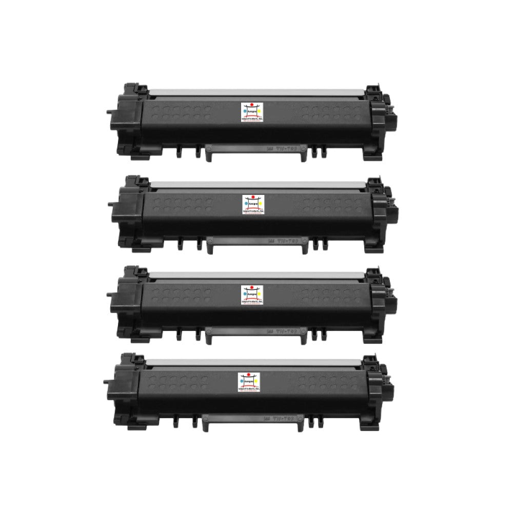 Ampuproducts Compatible Toner Cartridge Replacement for BROTHER TN760 (TN-760) High Yield Black (4-Pack)