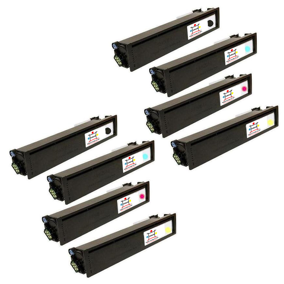 TOSHIBA 2- TFC25K/ 2- TFC25C/ 2- TFC25M/ 2-TFC25Y (COMPATIBLE) 8 PACK 