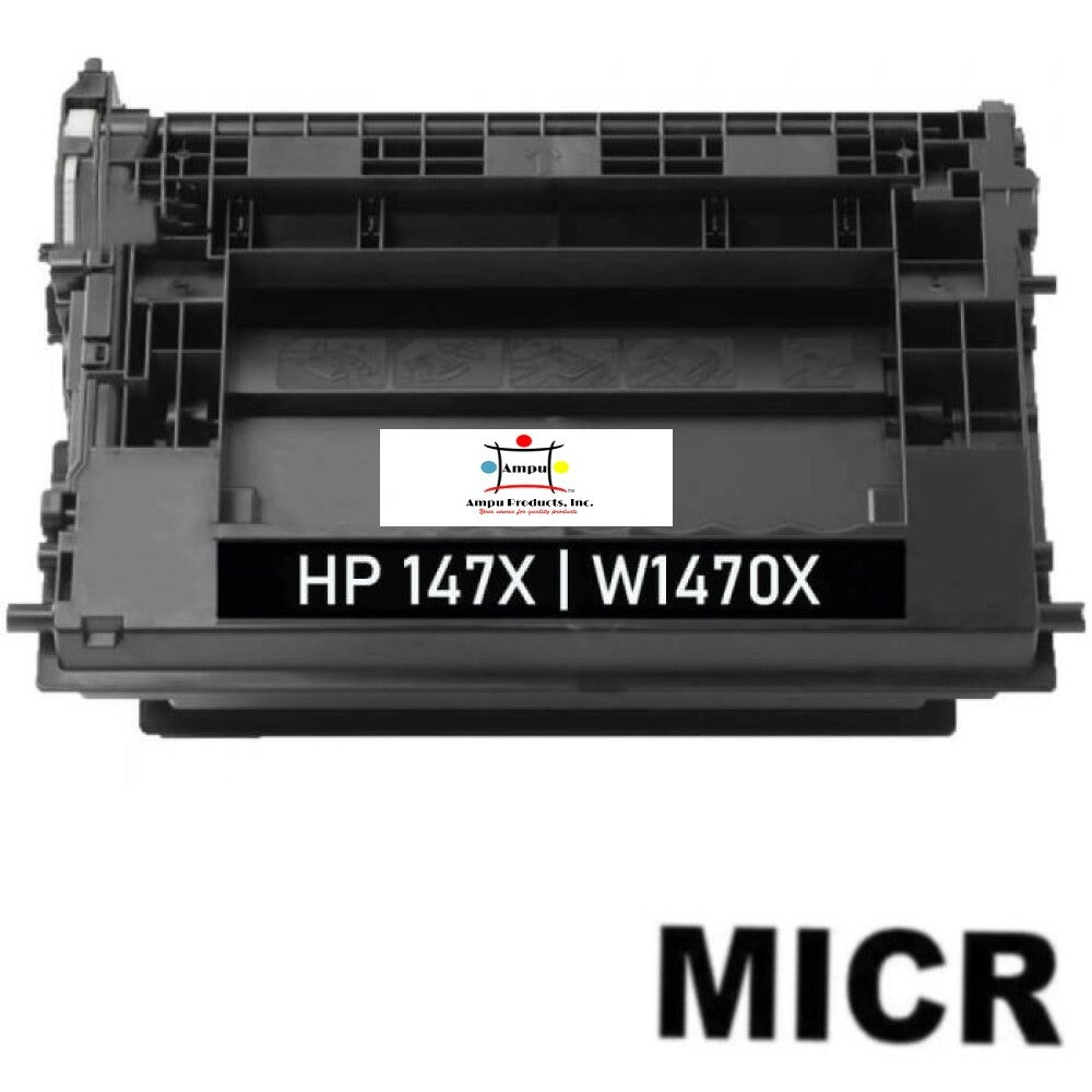 Compatible Toner Cartridge Replacement For HP W1470X (HP 147X) High Yield Black (25.2K YLD) W/MICR