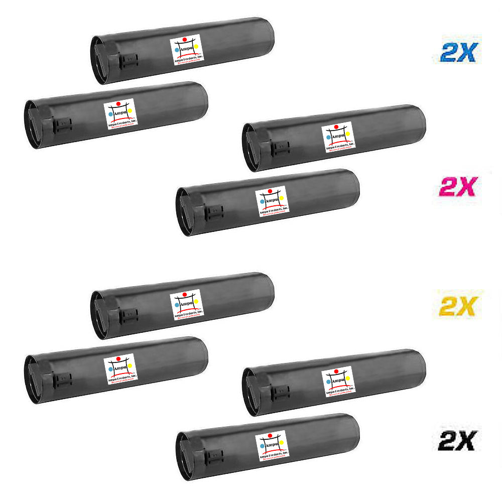 Ampuproducts Compatible Toner Cartridge Replacement For XEROX 2) 006R01175, 2) 006R01176, 2) 006R01177, 2) 006R01178 (COMPATIBLE) 8 PACK