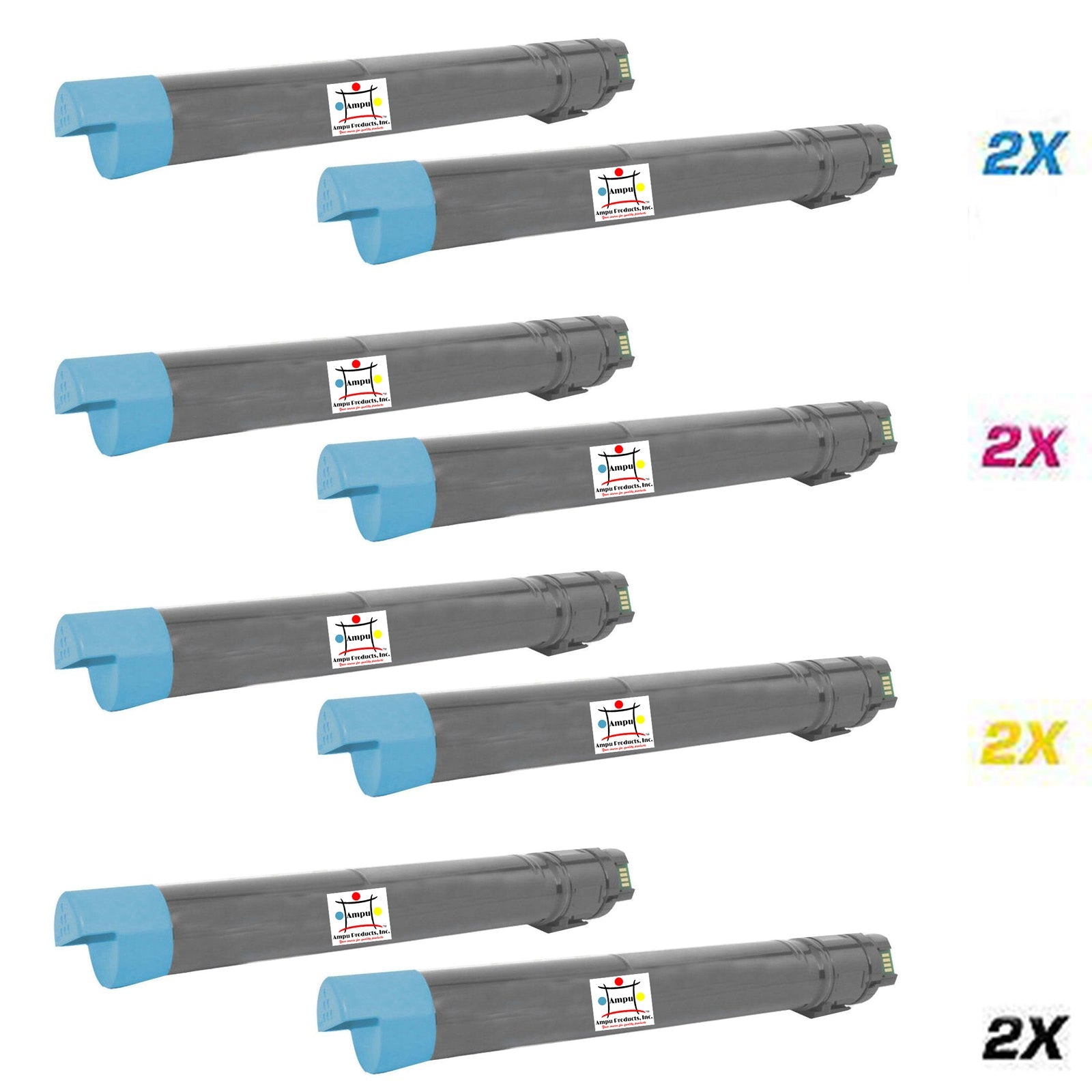 XEROX 2) 106R01439, 2) 106R01438, 2) 106R01437, 2) 106R01436 (COMPATIBLE) 8 PACK