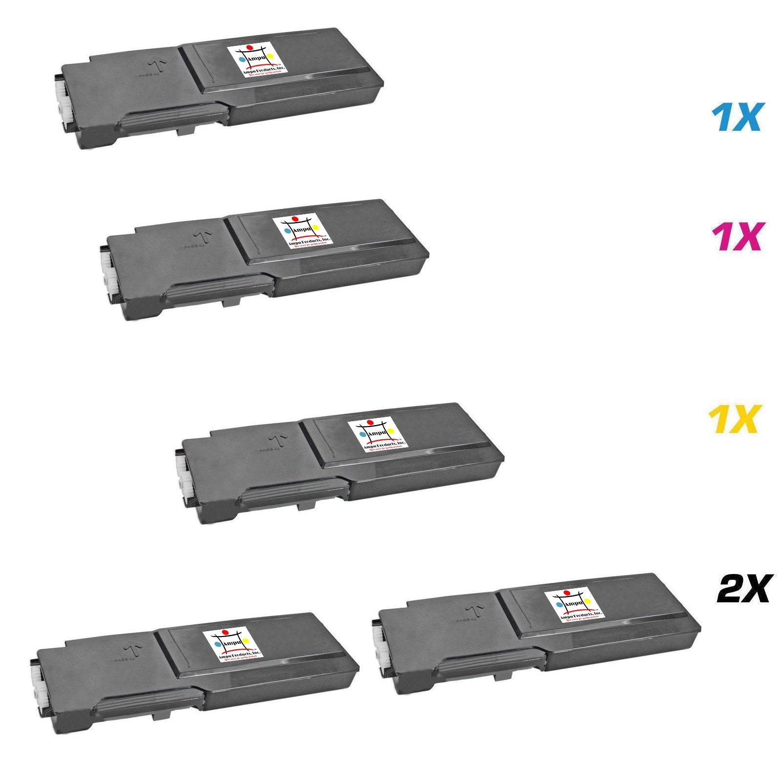 XEROX 2) 106R02228 1) 106R02225, 1) 106R02226, 1) 106R02227 (COMPATIBLE) 5 PACK