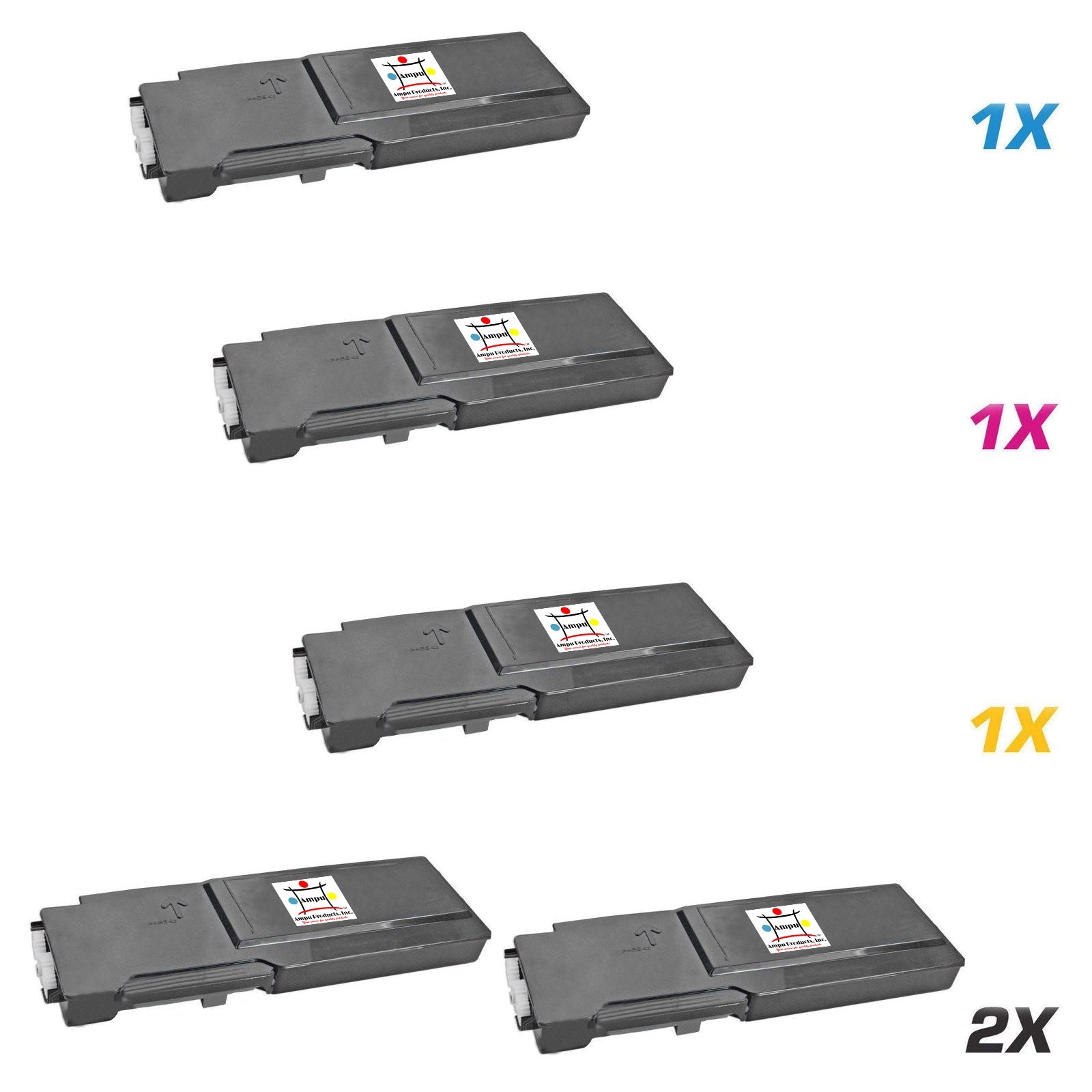 XEROX  2) 106R02747, 1) 106R02744, 1) 106R02745, 1) 106R02746 (COMPATIBLE) 5 PACK