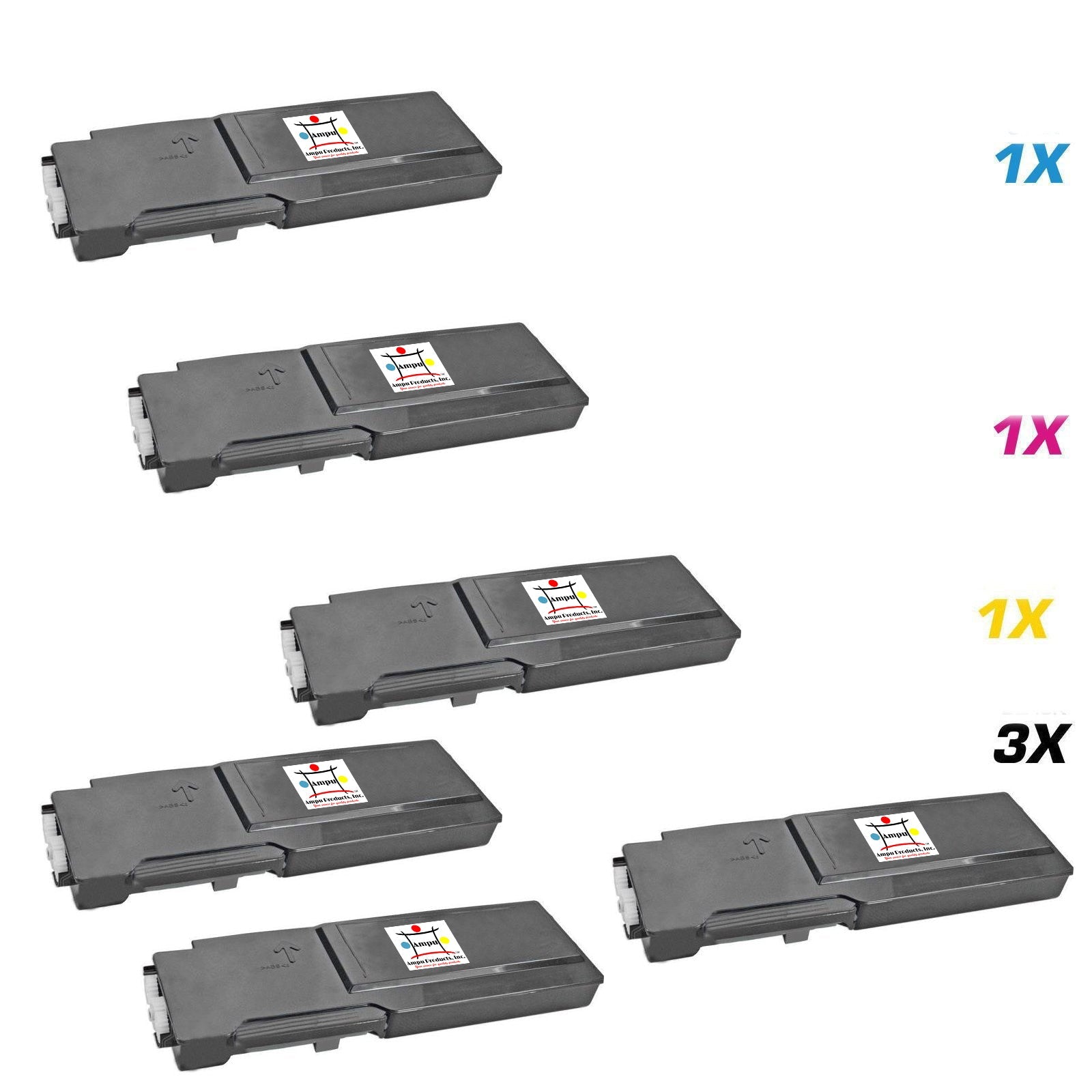 XEROX 3) 106R02228 1) 106R02225, 1) 106R02226, 1) 106R02227 (COMPATIBLE) 6 PACK